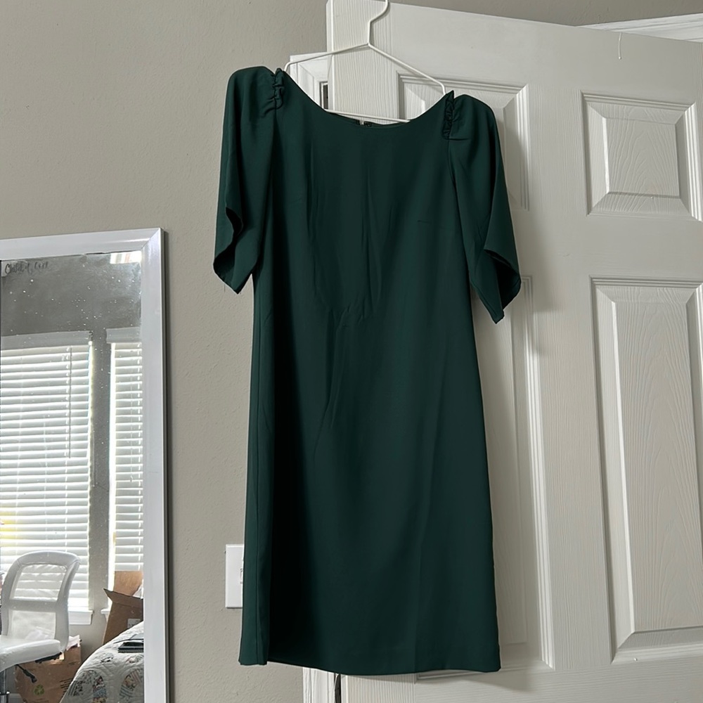 Green Ann Taylor Factory Dress Petite 00